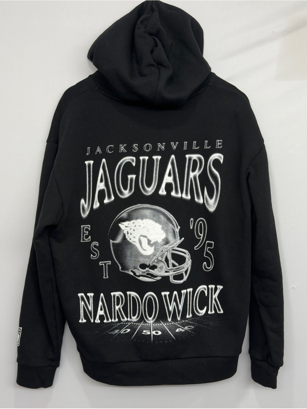 Unisex Nardo Wick Black Jacksonville Jaguars Teal Smoke Hoodie Medium NFL Clean